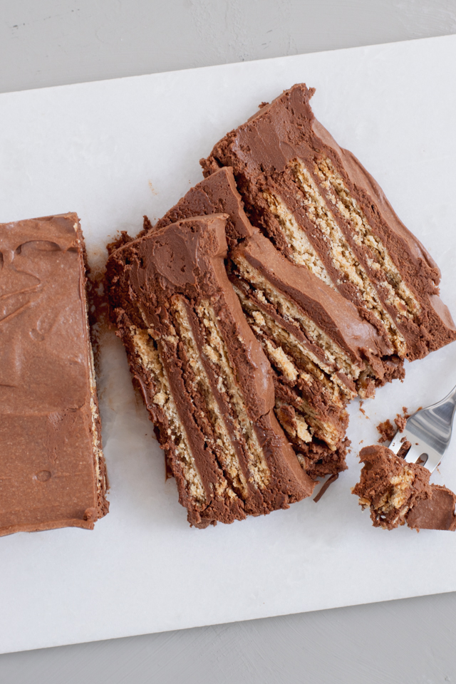 Kiksekage med chokolade, smør og hjemmebagte Cathrine Brandt